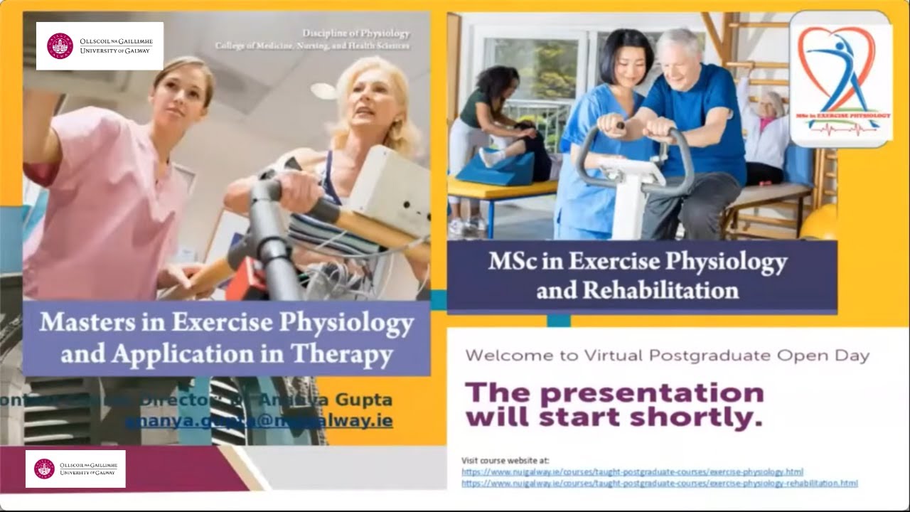University of Galway Postgraduate Open Day 2021 | Exercise Physiology