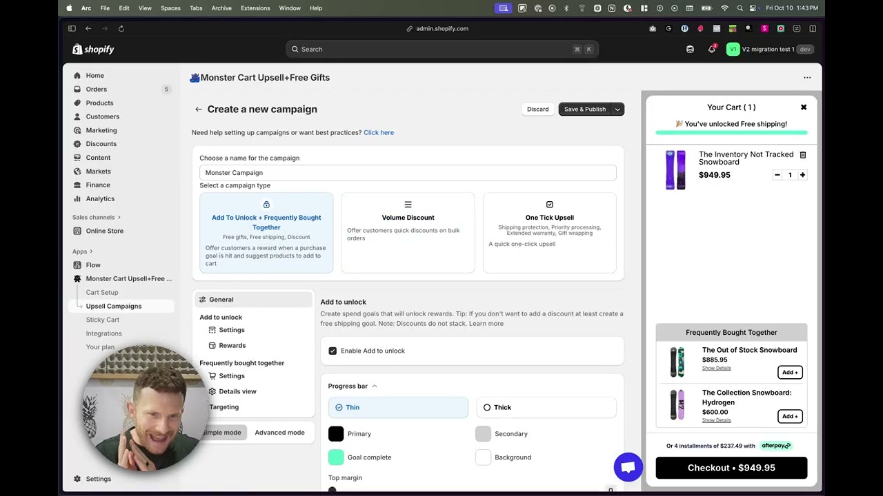 Best Slide Cart Upsell Shopify App - Monster Cart Setup Guide