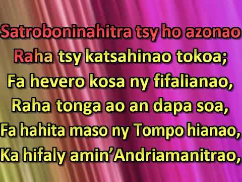 Tsy mba hisy tonga ary an danitra