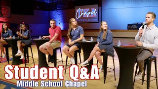 Prefect Panel | TKA Middle School Chapel