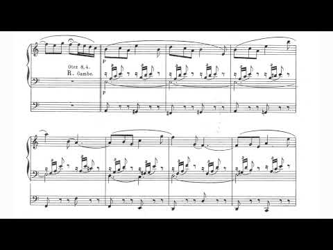 Charles Tournemire - Andantino ('Cantilene') for Organ, Op. 22 (c. 1900) [Score-Video]