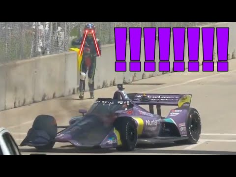 Grosjean Fights The Fire - IndyCar at Detroit Race #2 Review