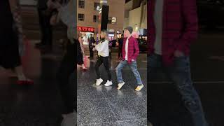 Download lagu Lindsey Stirling is AMAZING! Merrick & Lindsey on Hollywood Blvd #Shorts mp3