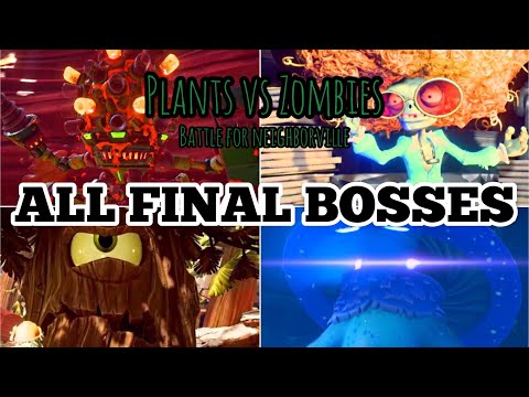 Plants vs Zombies: Battle for Neighborville | ALL FINAL BOSSES 🔥🌵