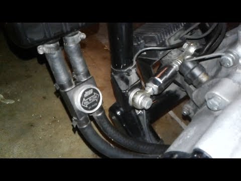 Jagg WideLine Oil Cooler System On 1989 Harley FXRS-SP