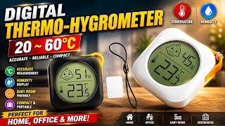 🌡️ Digital Thermo Hygrometer -20~60°C Review | Indoor Temperature & Humidity Monitor for Home & Baby