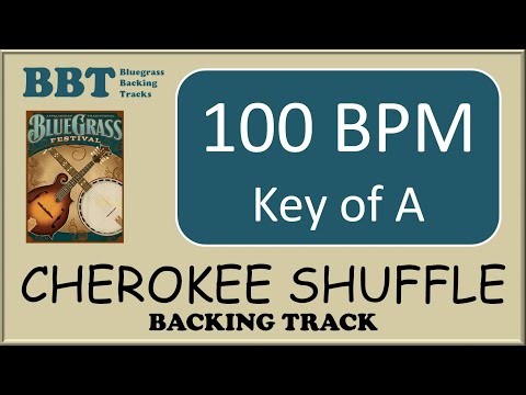 Cherokee Shuffle bluegrass backing track