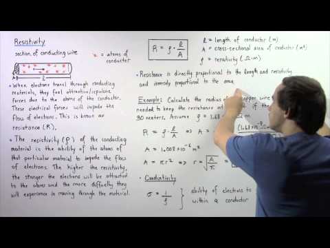 Resistivity, Resistance and Conductivity