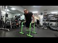 Weighted Dips 20 lbs x 32 reps