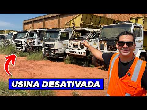 LEILÃO DE USINA DESATIVADA: CAMINHÕES, COLHEITADEIRAS E MÁQUINAS