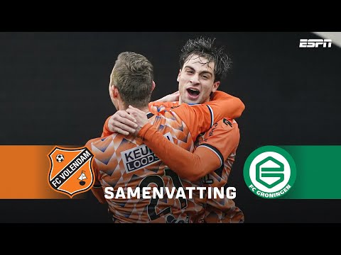 DOELPUNTRIJK VOETBALGEVECHT in kelder Eredivisie 💥⚽️ | Samenvatting FC Volendam - FC Groningen