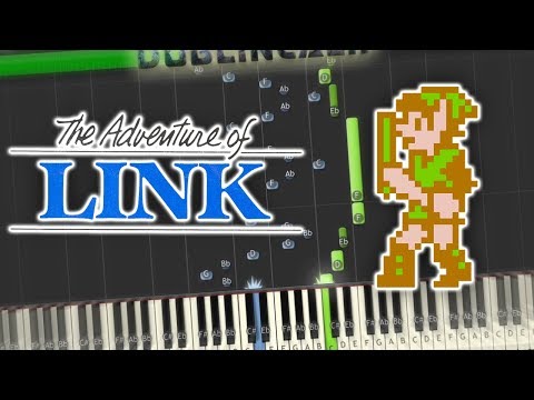 Zelda II The Adventure of Link Palace Theme Piano Tutorial Synthesia