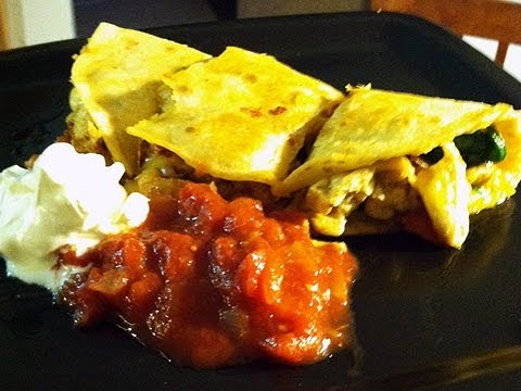 Chicken Spinach Quesadillas Recipe by: Food Luv Bites