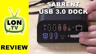 Sabrent USB 3.0 Universal Docking Station Review - USB / Eth