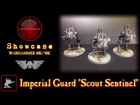 Warhammer 40k Imperial Guard Scout Sentinel Showcase & Magnetising