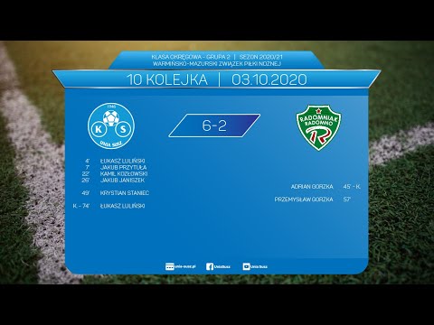 Unia Susz - Radomniak Radomno | 6:2 | 03.10.2020 | skrót meczu