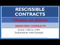 Understanding Defective Contracts: Receivable, Avoidable, and Void Contracts Explained