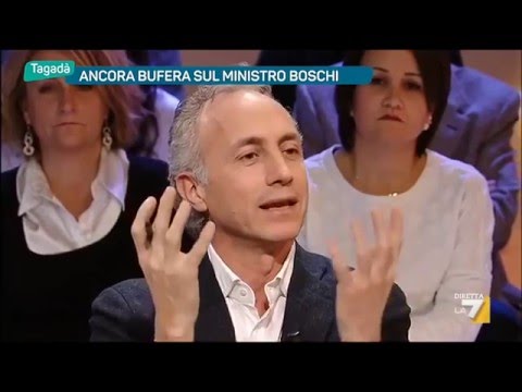 Boschi, Marco Travaglio vs Andrea Romano (PD)