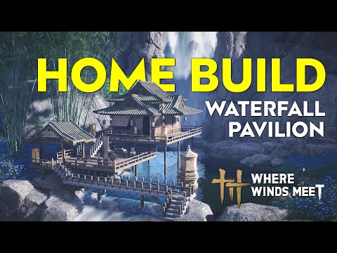 Where Winds Meet - Building a Home by the Waterfall (Easy Beginner Build)