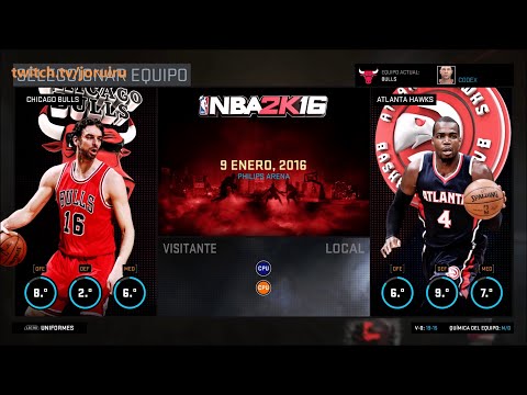 NBA 2K16 | Chicago Bulls Season | Match #35 | Hawks vs Bulls | PC