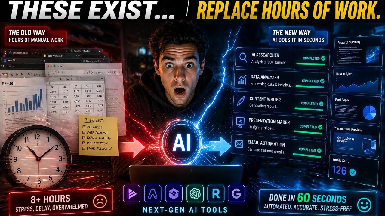Hidden AI Tools That Replace Hours of Work (2026)