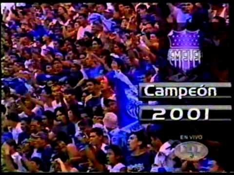 Emelec Campeón 2001. Gol de Juárez, celebración, vuelta olímpica y premiación.