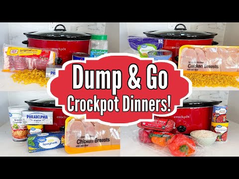 6 DUMP & GO CROCKPOT DINNERS | Delicious & Simple Slow Cooker Recipes! | Julia Pacheco