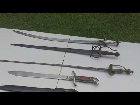 My Antique Sword Collection Dating From The Early 1700's With A Period Cavalry Pistol - 2017
