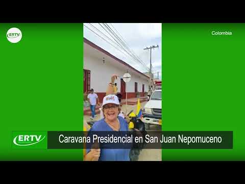 Caravana Presidencial en San Juan Nepomuceno
