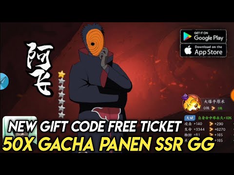 NEW GIFT CODE GACHA 50X PANEN SSR TOBI GG - NARUTO ONLINE KW