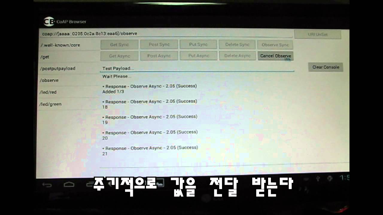 'CoAP in Android' Demo