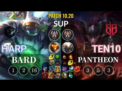 ESC Harp Bard vs SB Ten10 Pantheon Sup - KR Patch 10.20