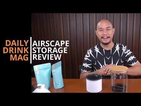THE AIRSCAPE in Glass and Metal. Coffee storage review.
