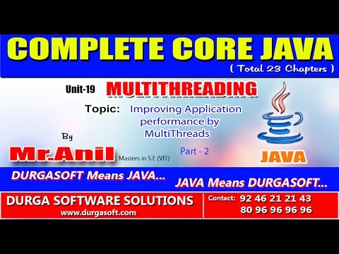 Core Java Multithreading Improving Application Performance By Multithreads Part 2