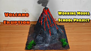 DIY Volcano Experiment / Easy School Project Working Model