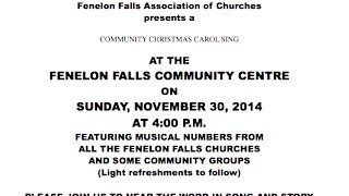 preview picture of video 'Community Christmas Carol Sing 2014 (Fenelon Falls, Canada)'