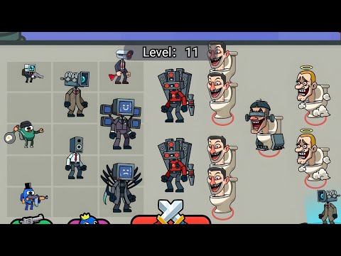 MERGE WAR MONSTER FIGHT - Cameraman Skibidi Toilet Merge Battle, New Episode