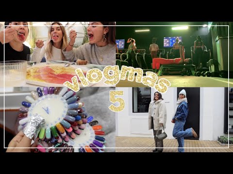 VLOGMAS 5 – Sunday of skincare, relaxation, manicures, sports, and friends 💗