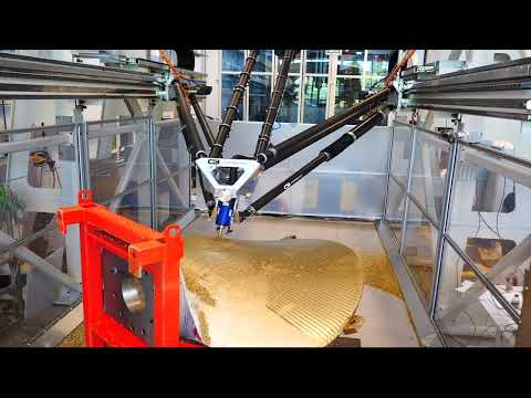 Robotic Manufacturing of Large Parts, High-Speed Cutting, Hybrid Additive & Mobile 3D Printing