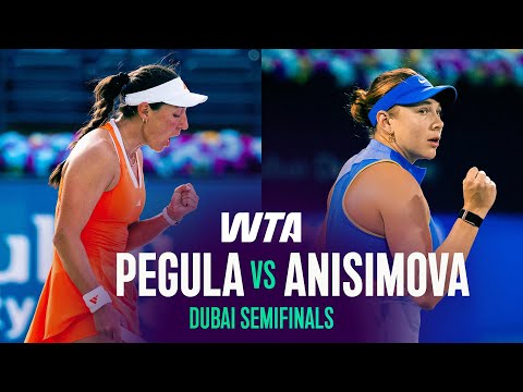 Jessica Pegula vs. Amanda Anisimova | 2026 Dubai Semifinals | WTA Match Highlights