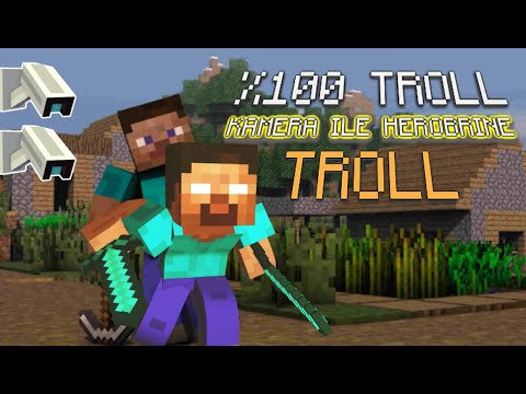 Arkadaşım HEROBRINEYI Saklambaçta KAMERA ILE Trolledim!