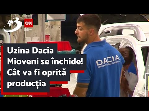 Uzina Dacia Mioveni se închide! Cât va fi oprită producția