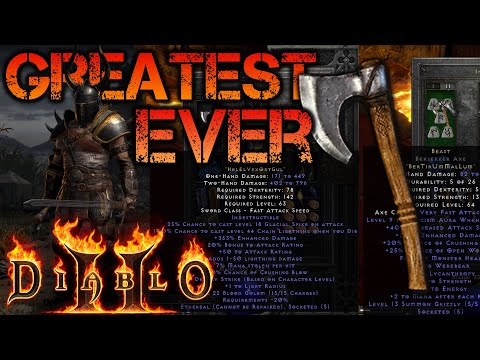 Diablo 2 Resurrected | DEATH and BEAST on GODLY BARB!!