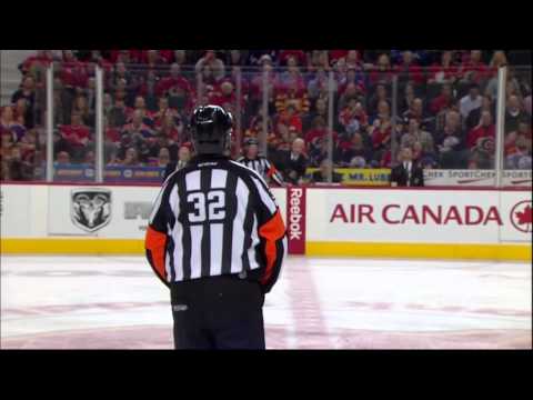Mikael Backlund goal 26 Jan 2013 Edmonton Oilers vs Calgary Flames NHL Hockey