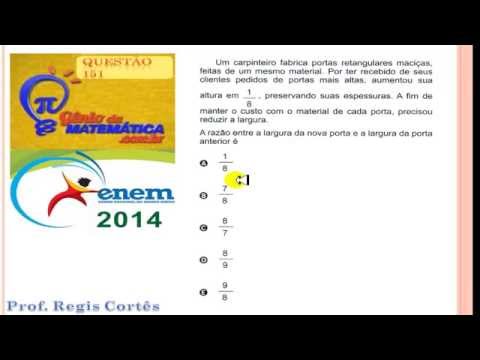 Questão 151 prova cinza - comentada ENEM 2014