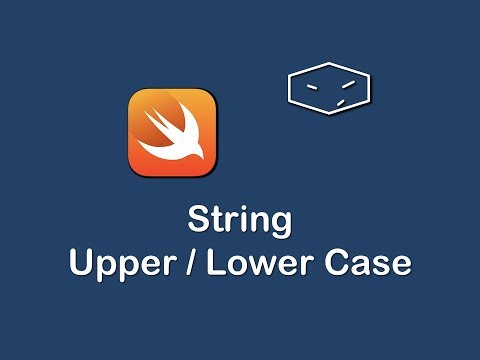 string upper and lower case in swift 3