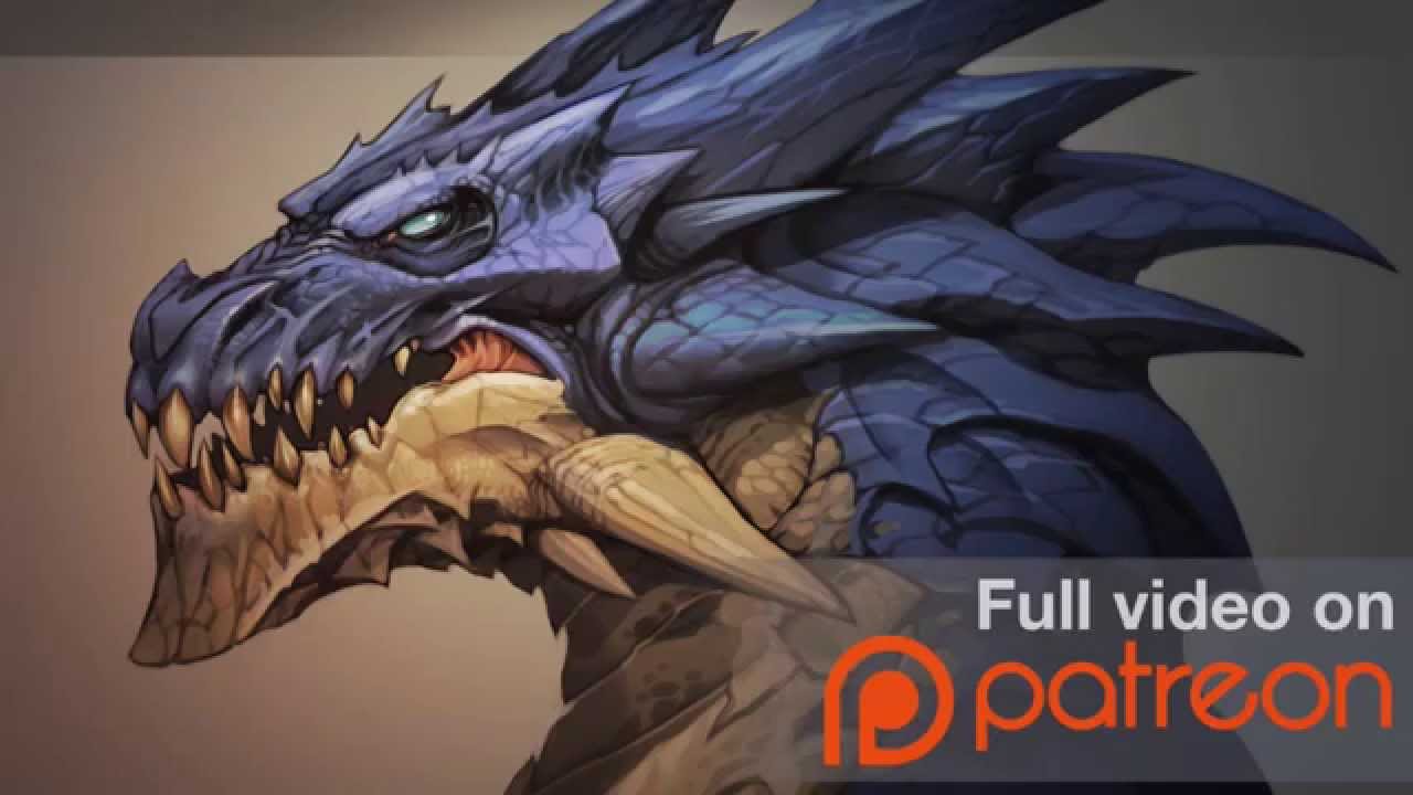 Painting a Dragon Head : Patreon Trailer