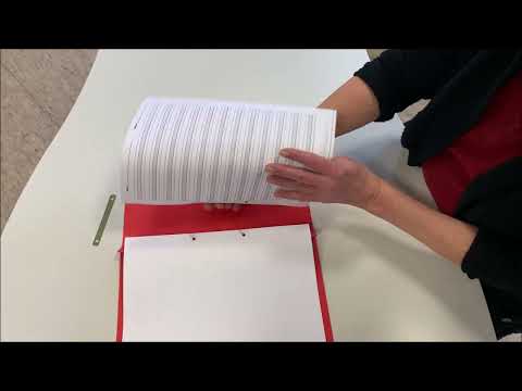 Mappe: Blätter richtig einheften