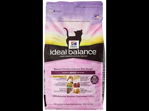Hills Ideal Balance Natural Chicken and Brown Rice Recipe Adult Dry Cat Food 7 Pound