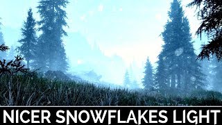 Skyrim Special Edition: ▶️Nicer Snowflakes Light◀️ Mini Mod Showcase